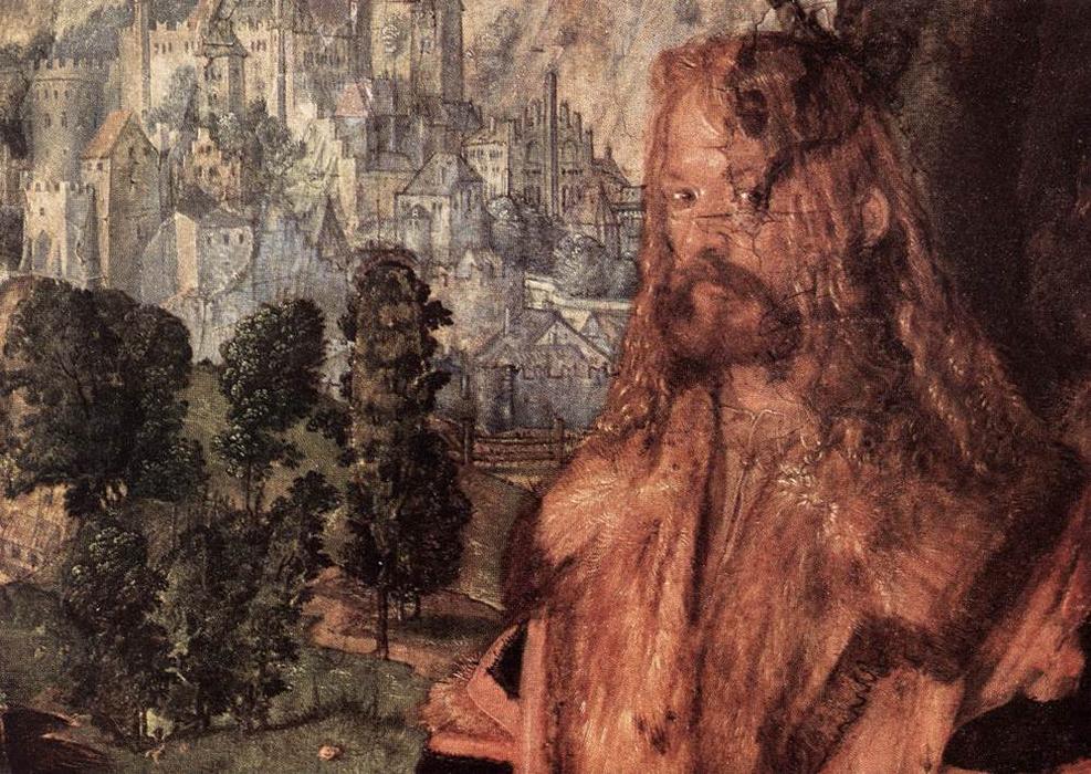 Wikioo.org - The Encyclopedia of Fine Arts - Painting, Artwork by Albrecht Durer - Feast of the Rose Garlands (detail)