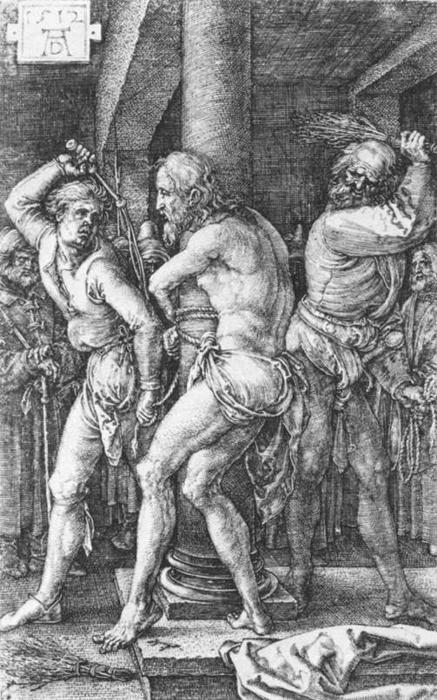 Wikioo.org - Bách khoa toàn thư về mỹ thuật - Vẽ tranh, Tác phẩm nghệ thuật Albrecht Durer - Flagellation (No. 6)