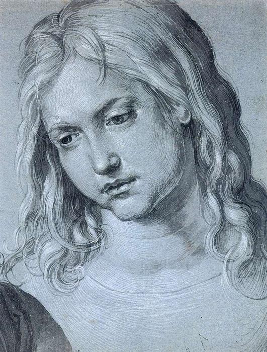 Wikioo.org - The Encyclopedia of Fine Arts - Painting, Artwork by Albrecht Durer - Head Of The Twelve Year Old Christ