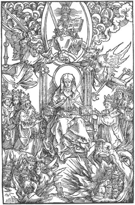 WikiOO.org - Enciklopedija dailės - Tapyba, meno kuriniai Albrecht Durer - Illustration to Revelationes Sancte Birgitte