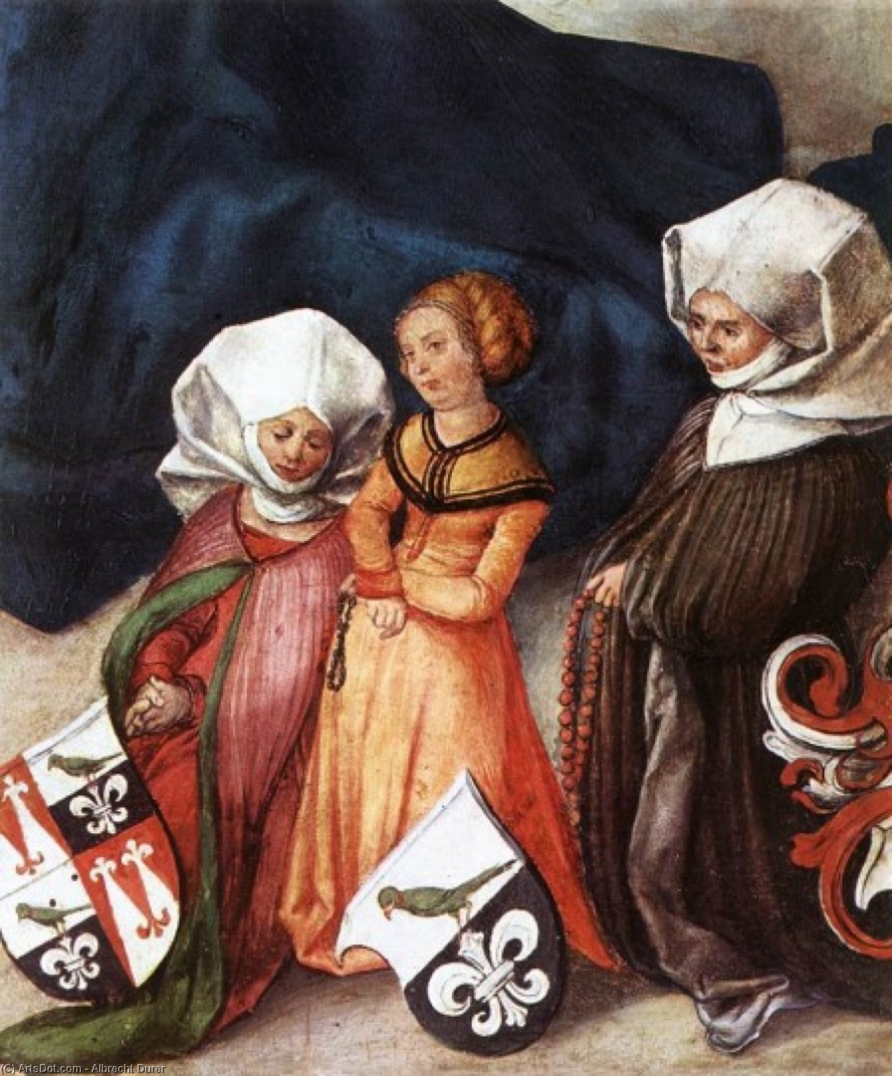 WikiOO.org - Енциклопедия за изящни изкуства - Живопис, Произведения на изкуството Albrecht Durer - Paumgartner Altar (detail of central panel)