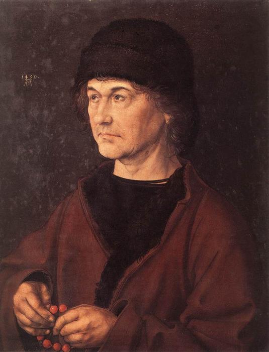 WikiOO.org - Enciklopedija dailės - Tapyba, meno kuriniai Albrecht Durer - Portrait of Dürer's Father