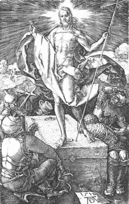 WikiOO.org - Encyclopedia of Fine Arts - Maleri, Artwork Albrecht Durer - Resurrection (No. 15)