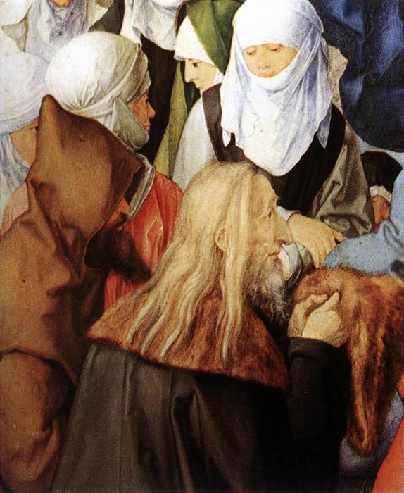 WikiOO.org - Encyclopedia of Fine Arts - Maalaus, taideteos Albrecht Durer - The Adoration of the Trinity (detail)