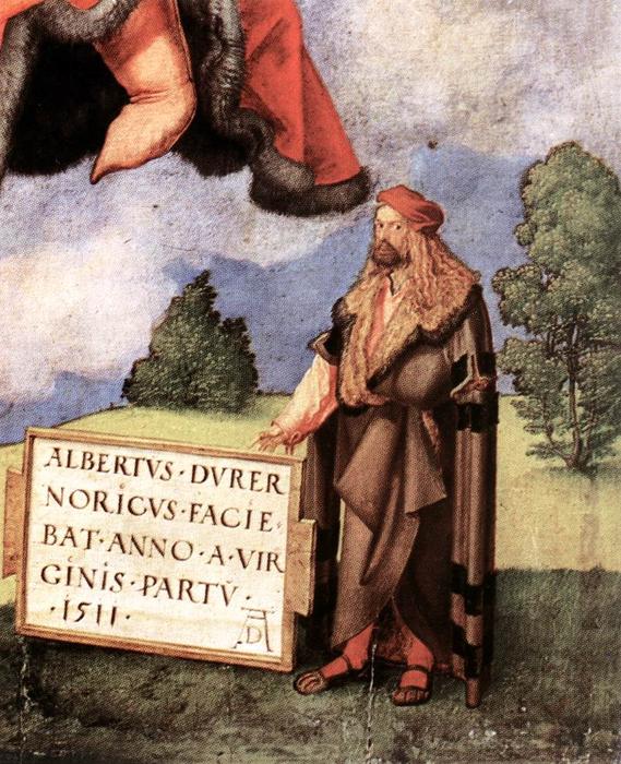 WikiOO.org - 百科事典 - 絵画、アートワーク Albrecht Durer - ザー 崇拝  の  ザー  三位一体  詳細
