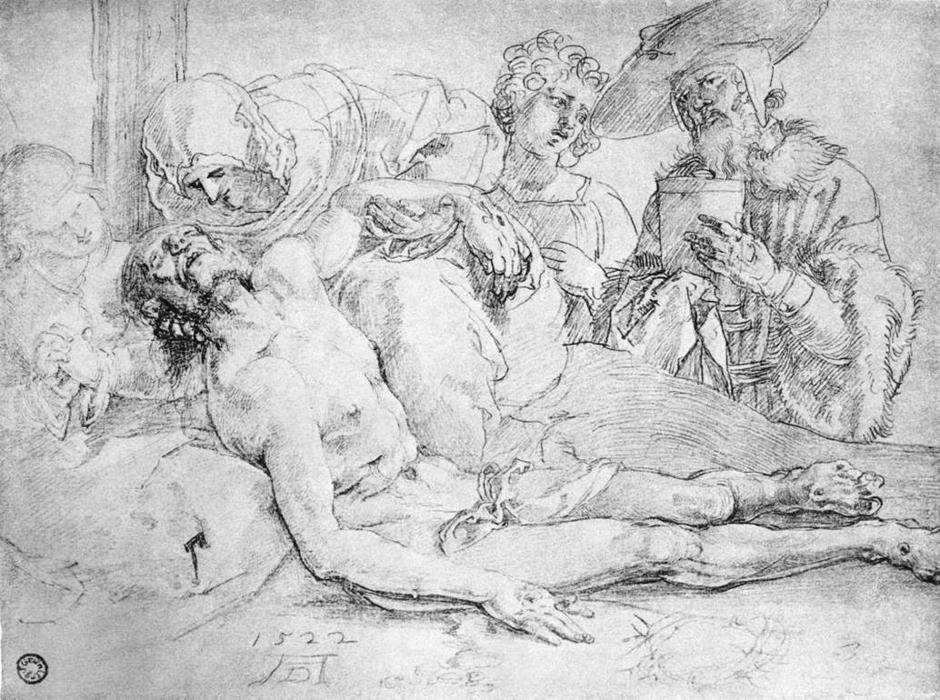 WikiOO.org - Encyclopedia of Fine Arts - Målning, konstverk Albrecht Durer - The Lamentation