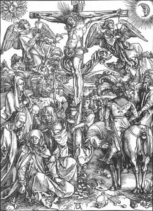 WikiOO.org - Encyclopedia of Fine Arts - Målning, konstverk Albrecht Durer - The Large Passion: 6. The Crucifixion