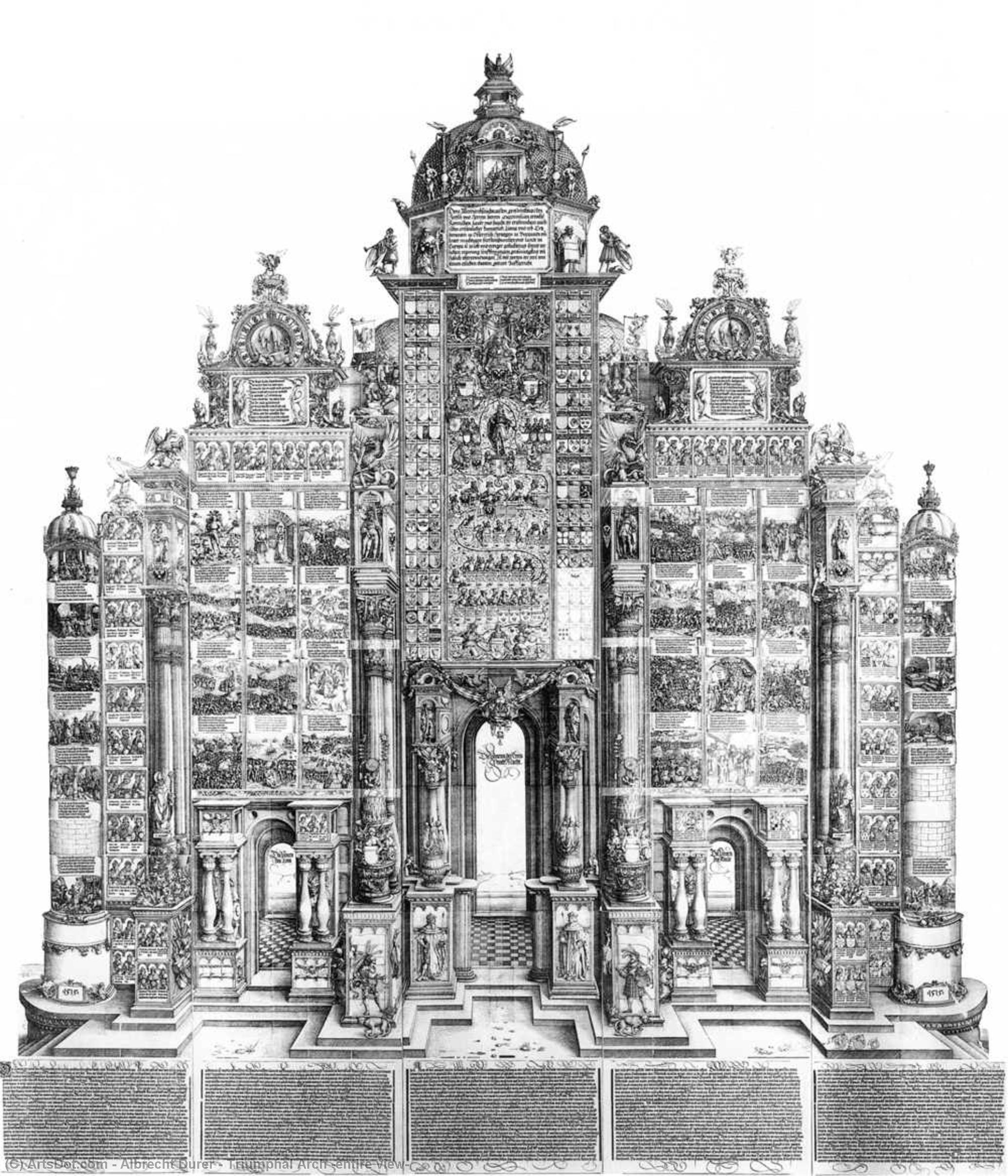Wikioo.org - The Encyclopedia of Fine Arts - Painting, Artwork by Albrecht Durer - Triumphal Arch (entire view)