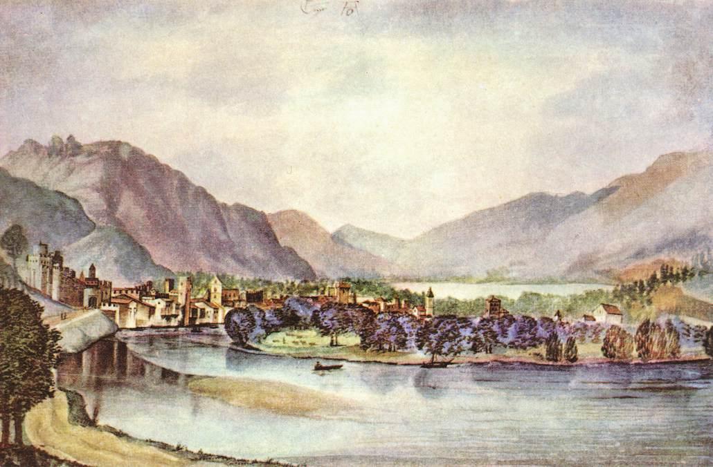 Wikioo.org - สารานุกรมวิจิตรศิลป์ - จิตรกรรม Albrecht Durer - View of Trento