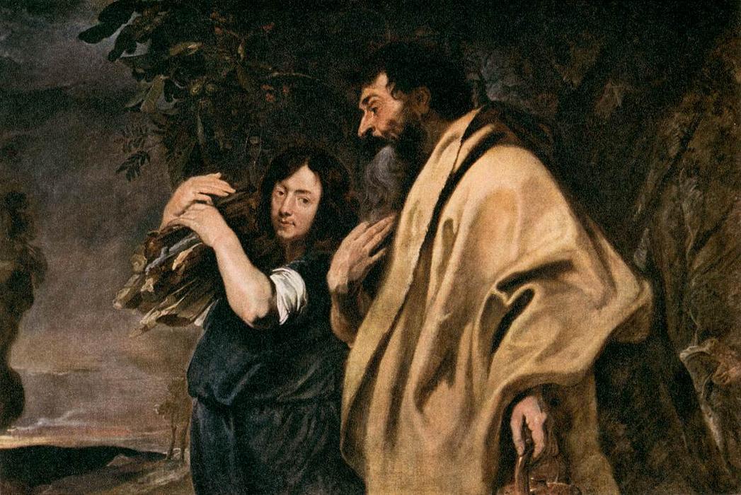 Wikioo.org - The Encyclopedia of Fine Arts - Painting, Artwork by Anthony Van Dyck - Abraham and Isaac