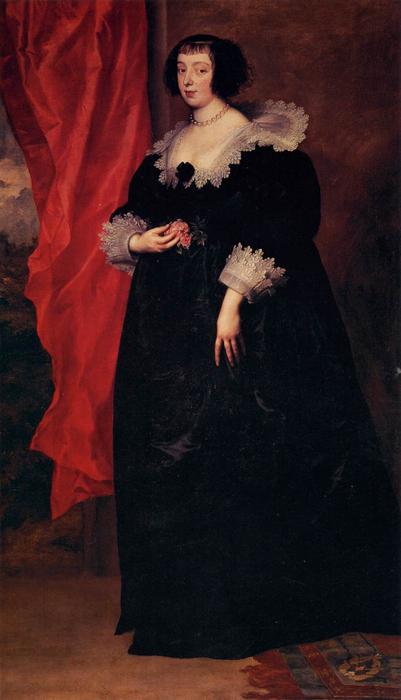 Wikioo.org - The Encyclopedia of Fine Arts - Painting, Artwork by Anthony Van Dyck - Margaret of Lorraine, Duchess of Orléans