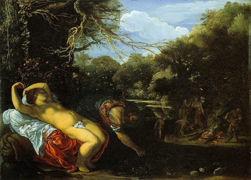Wikioo.org - The Encyclopedia of Fine Arts - Painting, Artwork by Adam Elsheimer - Apollo and Coronis