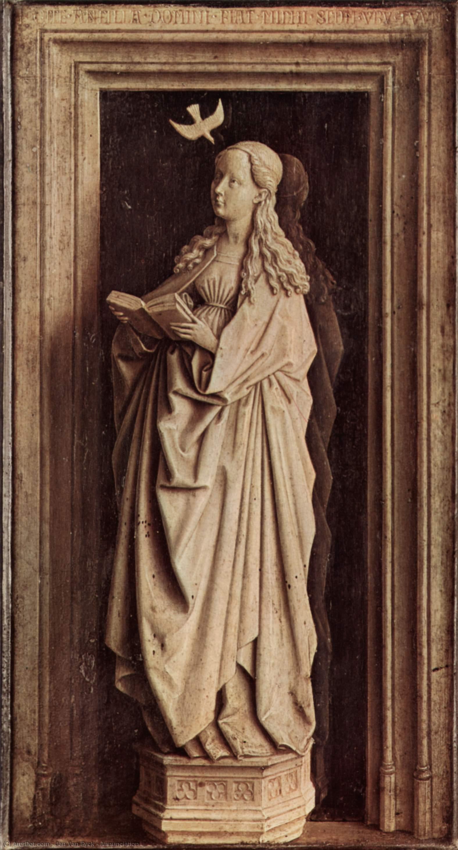 Wikioo.org - The Encyclopedia of Fine Arts - Painting, Artwork by Jan Van Eyck - Annunciation