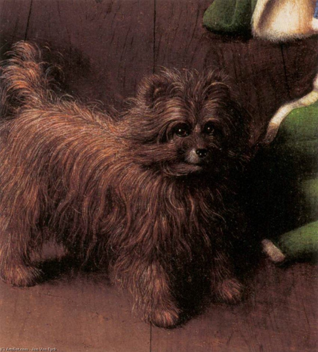 WikiOO.org - Εγκυκλοπαίδεια Καλών Τεχνών - Ζωγραφική, έργα τέχνης Jan Van Eyck - Portrait of Giovanni Arnolfini and his Wife (detail) (8)