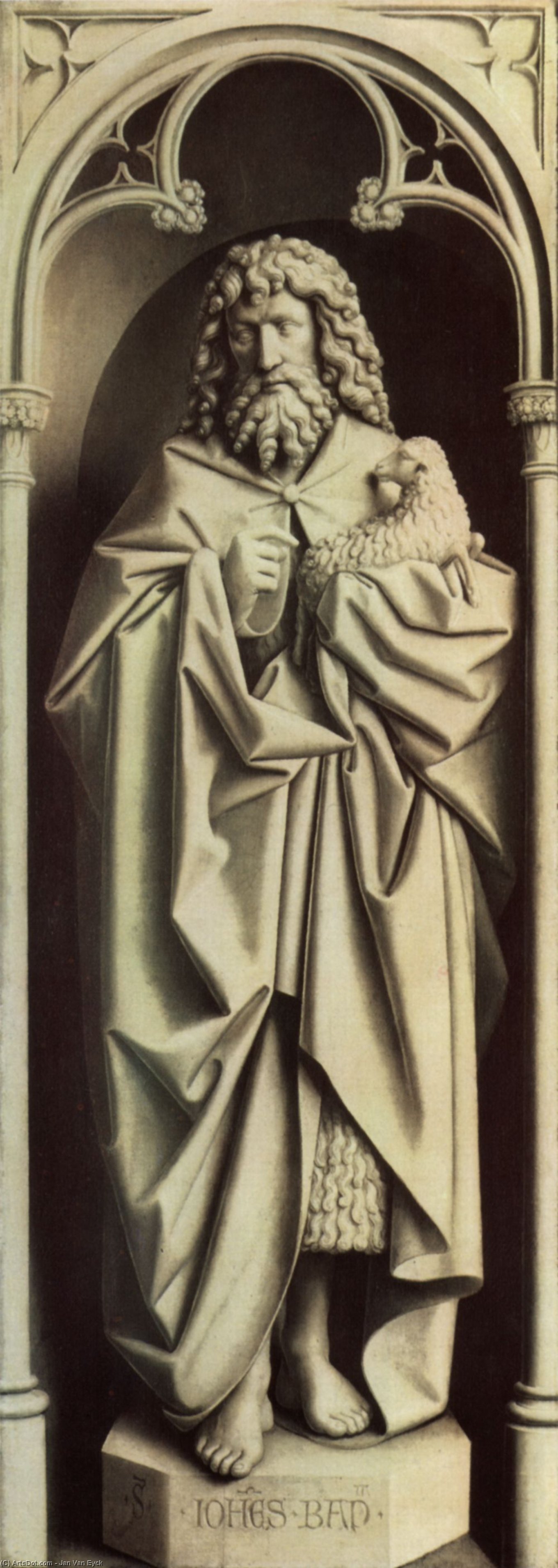 WikiOO.org - 百科事典 - 絵画、アートワーク Jan Van Eyck - ヘントの祭壇画 セント  ジョン  ザー  バプティスト
