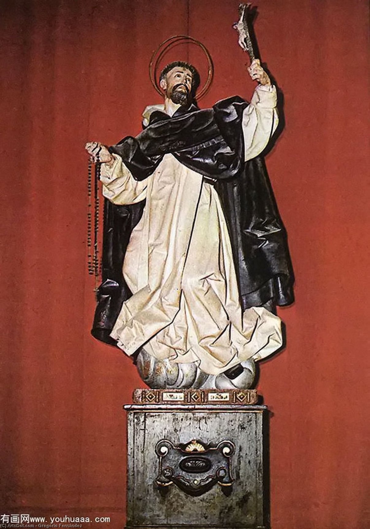 WikiOO.org - Encyclopedia of Fine Arts - Maľba, Artwork Gregorio Fernández - St Dominic
