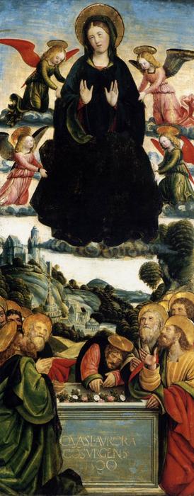 Wikioo.org - The Encyclopedia of Fine Arts - Painting, Artwork by Defendente Ferrari - The Assumption of the Virgin