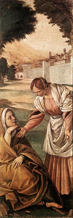 WikiOO.org – 美術百科全書 - 繪畫，作品 Gaudenzio Ferrari - 圣 安妮 安慰  通过 一个 女人