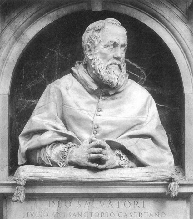 Wikioo.org - สารานุกรมวิจิตรศิลป์ - จิตรกรรม Giuliano Finelli - Bust of Cardinal Giulio Antonio Santorio