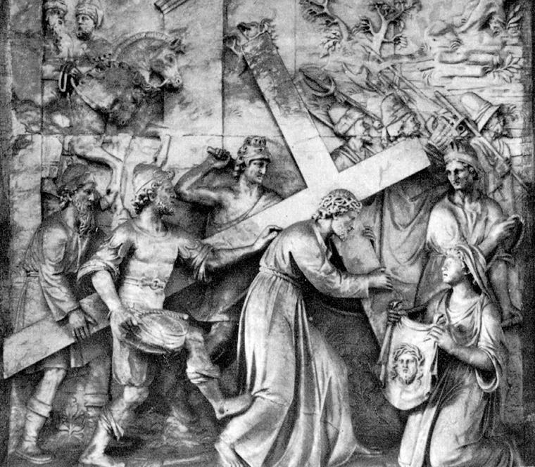 WikiOO.org - 백과 사전 - 회화, 삽화 Cornelis Floris - Christ Carrying the Cross