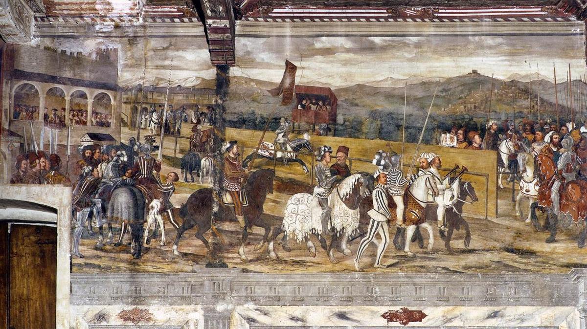 Wikioo.org - The Encyclopedia of Fine Arts - Painting, Artwork by Marcello Fogolino - Fresco cycle (detail)