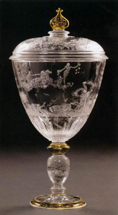 Wikioo.org - The Encyclopedia of Fine Arts - Painting, Artwork by Annibale Fontana - Lidded Goblet