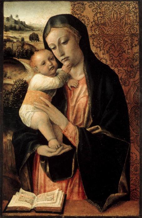 WikiOO.org - Encyclopedia of Fine Arts - Lukisan, Artwork Vincenzo Foppa - Virgin and Child