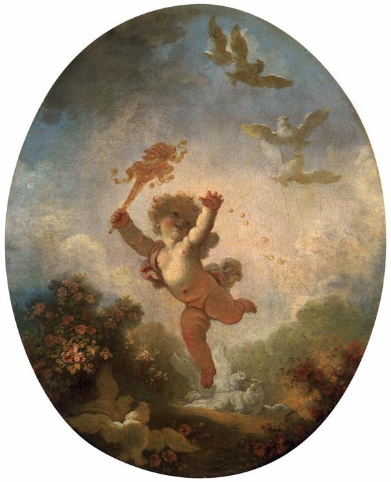 Wikioo.org - The Encyclopedia of Fine Arts - Painting, Artwork by Jean-Honoré Fragonard - Love as Folly
