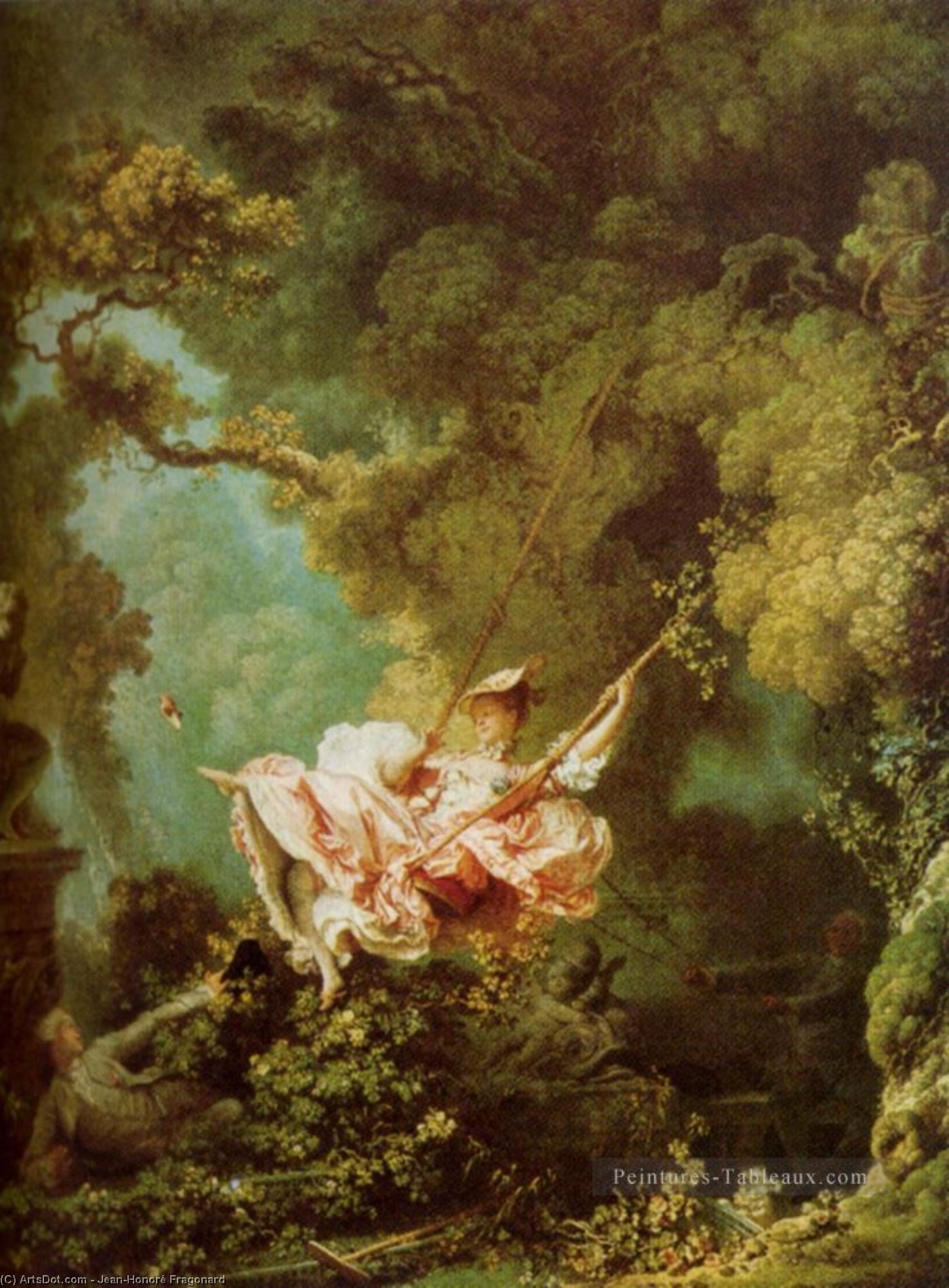 WikiOO.org - Encyclopedia of Fine Arts - Maľba, Artwork Jean-Honoré Fragonard - The Swing