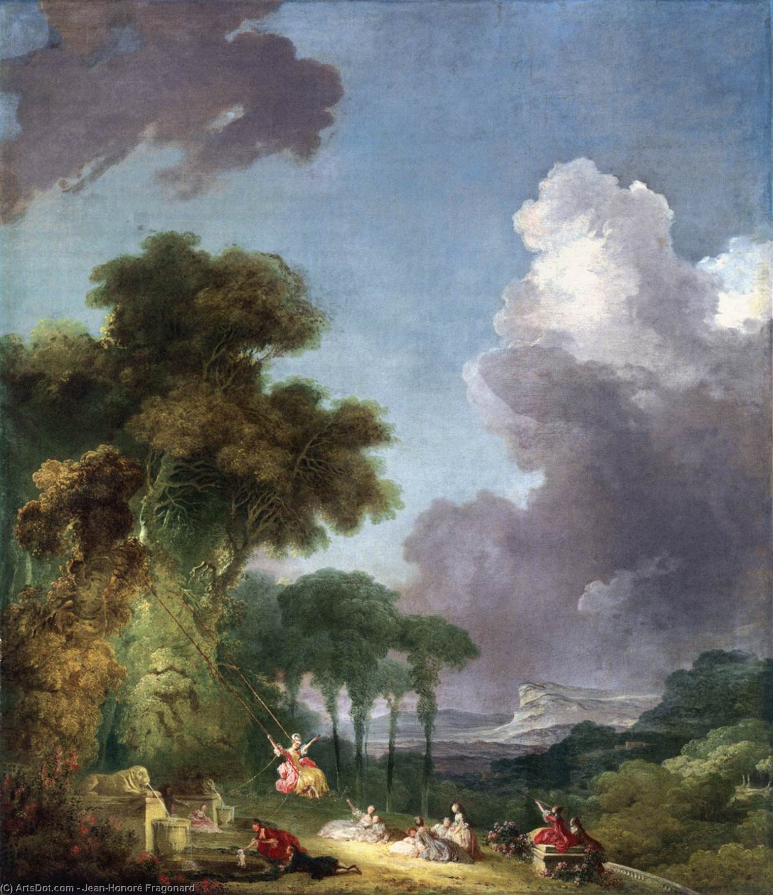 Wikioo.org - The Encyclopedia of Fine Arts - Painting, Artwork by Jean-Honoré Fragonard - The Swing