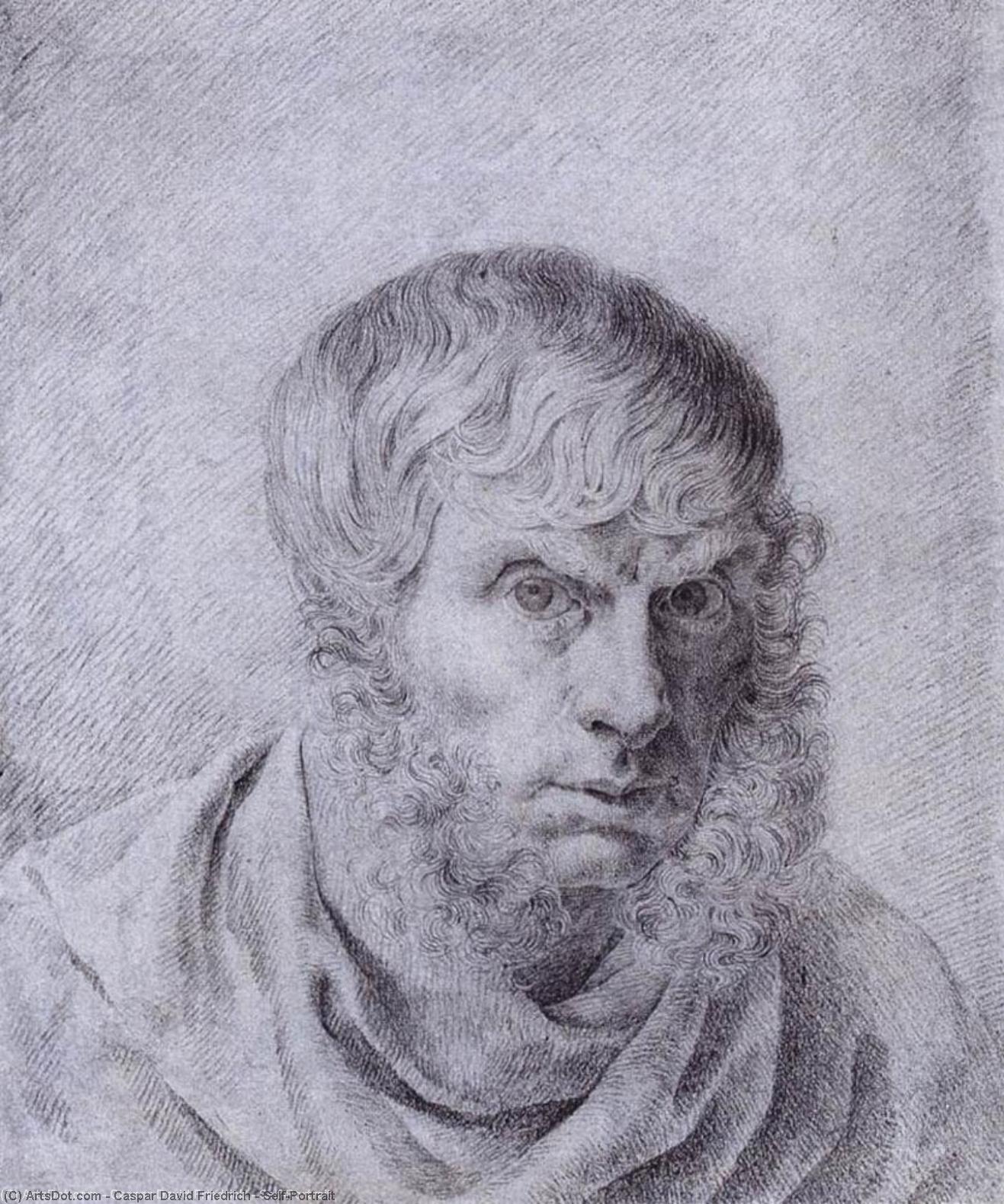 Wikioo.org - Bách khoa toàn thư về mỹ thuật - Vẽ tranh, Tác phẩm nghệ thuật Caspar David Friedrich - Self-Portrait