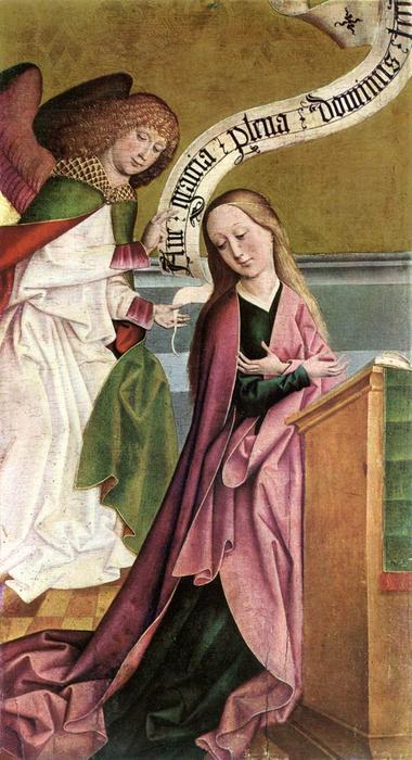 Wikioo.org - สารานุกรมวิจิตรศิลป์ - จิตรกรรม Rueland The Elder Frueauf - The Annunciation