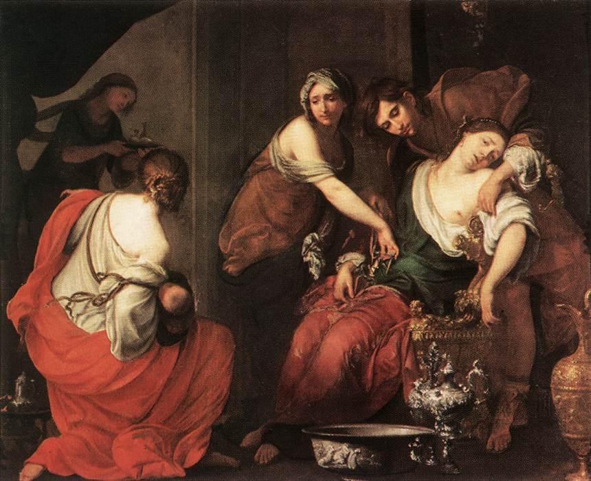 Wikioo.org - The Encyclopedia of Fine Arts - Painting, Artwork by Francesco Furini - The Birth of Rachel