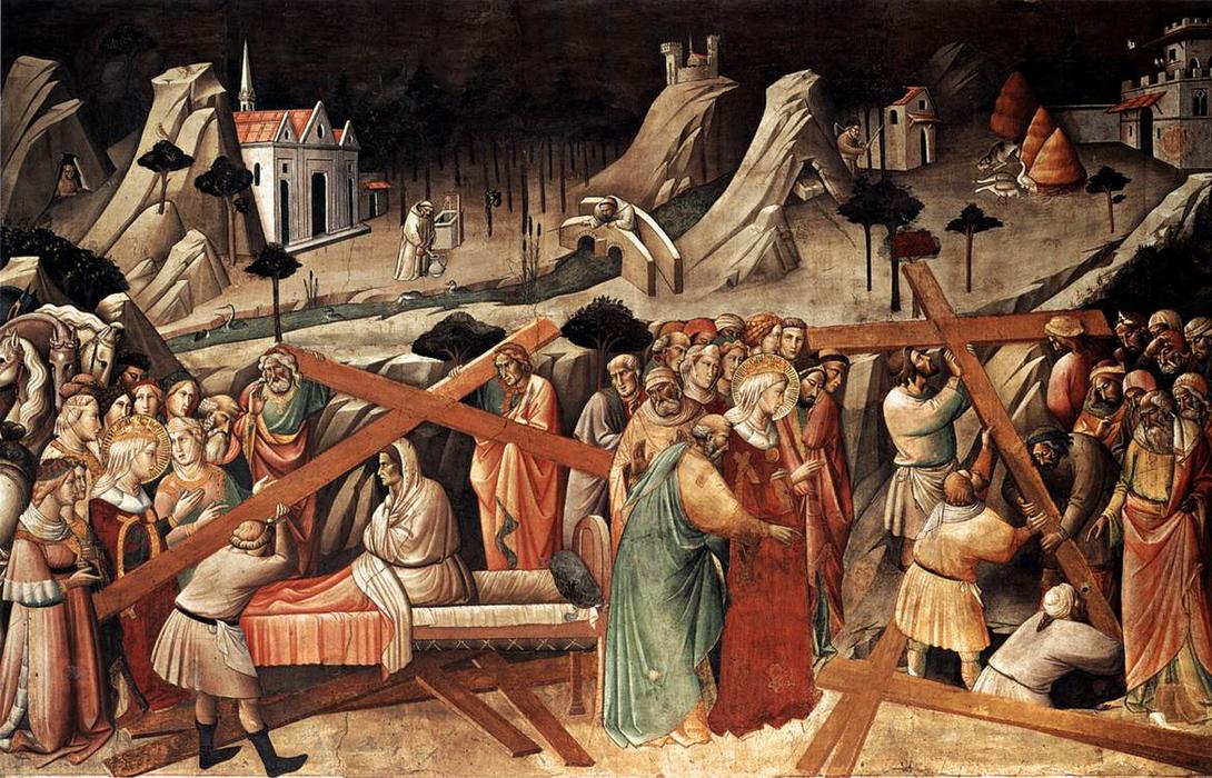 Wikioo.org - The Encyclopedia of Fine Arts - Painting, Artwork by Agnolo Gaddi - Discovery of the True Cross