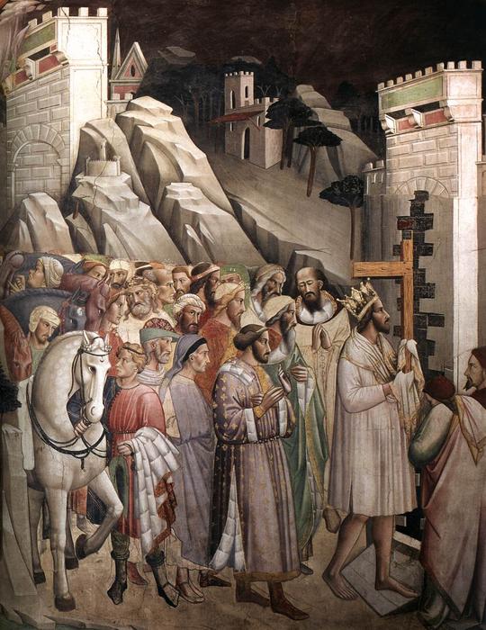 Wikioo.org - The Encyclopedia of Fine Arts - Painting, Artwork by Agnolo Gaddi - The Triumph of the Cross (detail)