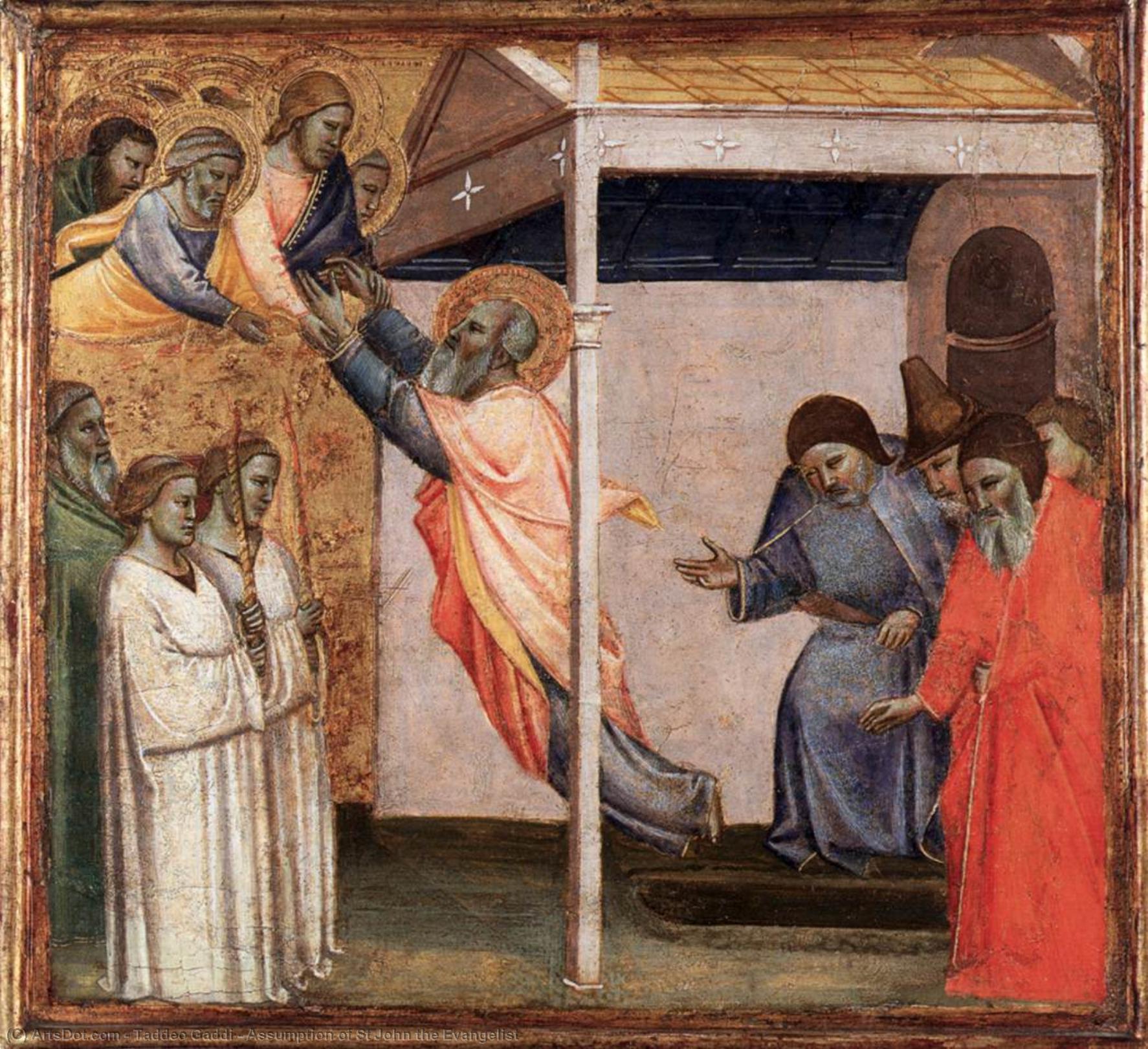 WikiOO.org - Encyclopedia of Fine Arts - Lukisan, Artwork Taddeo Gaddi - Assumption of St John the Evangelist