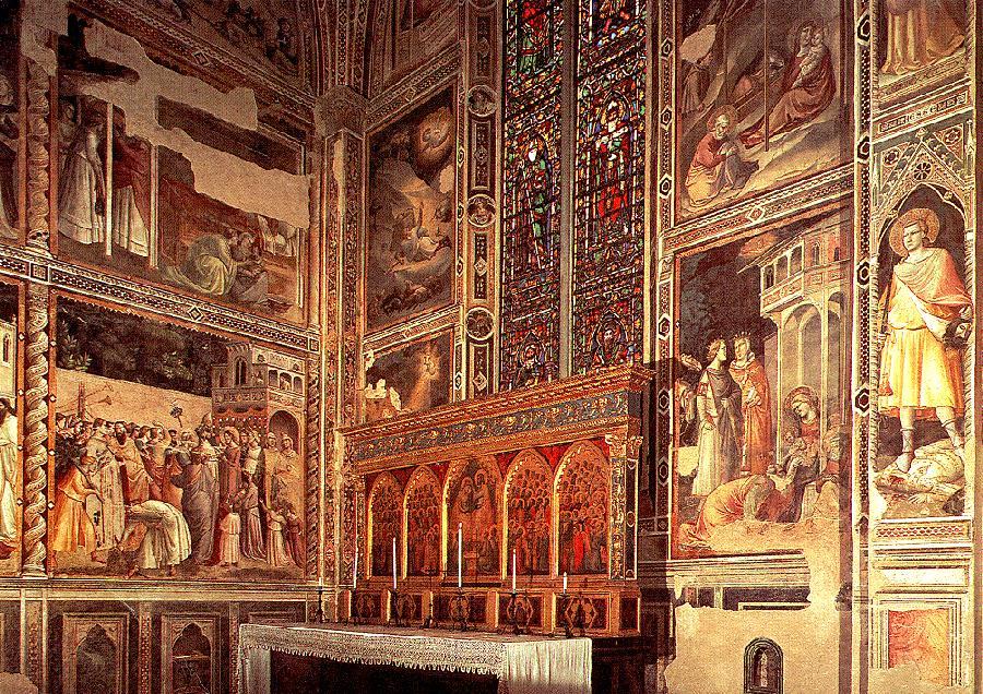 WikiOO.org - Enciclopédia das Belas Artes - Pintura, Arte por Taddeo Gaddi - General view of the Baroncelli Chapel