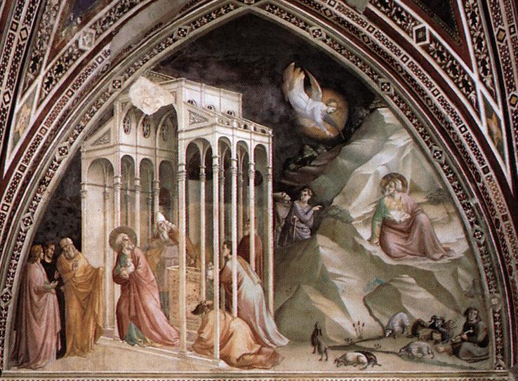 Wikioo.org – L'Encyclopédie des Beaux Arts - Peinture, Oeuvre de Taddeo Gaddi - Vie de la Vierge détail