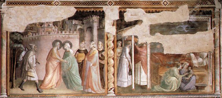 WikiOO.org - Encyclopedia of Fine Arts - Lukisan, Artwork Taddeo Gaddi - Life of the Virgin (detail)