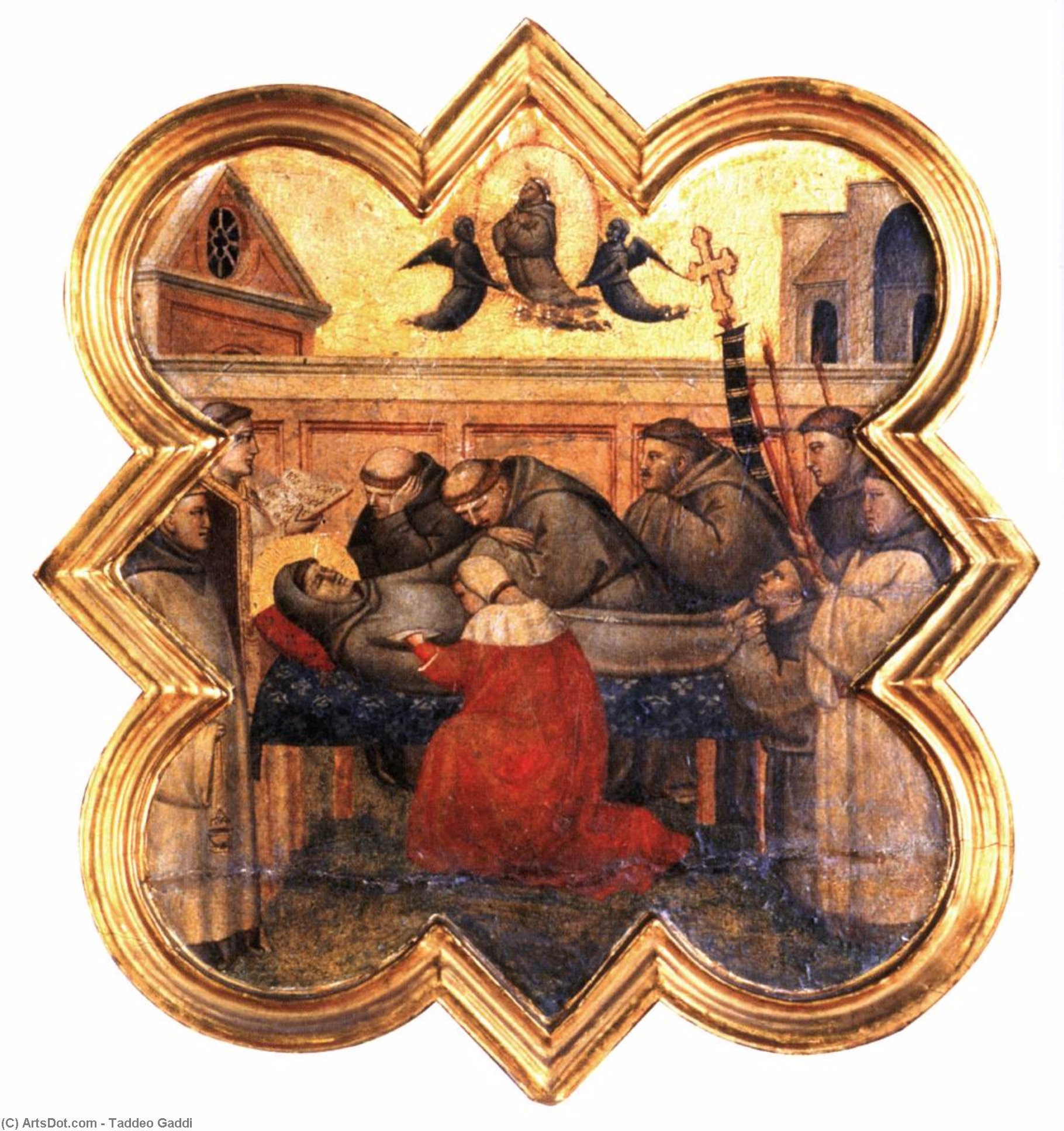 Wikioo.org - The Encyclopedia of Fine Arts - Painting, Artwork by Taddeo Gaddi - Scene from the Life of St Francis