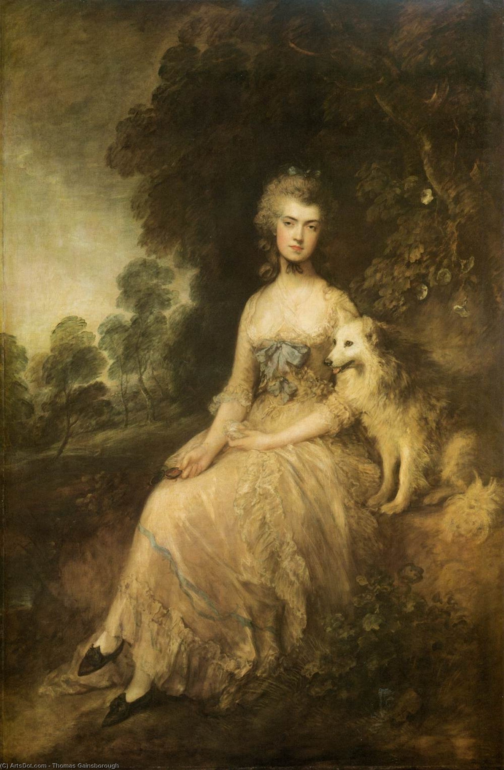 WikiOO.org - Енциклопедия за изящни изкуства - Живопис, Произведения на изкуството Thomas Gainsborough - Mrs. Mary Robinson (''Perdita'')