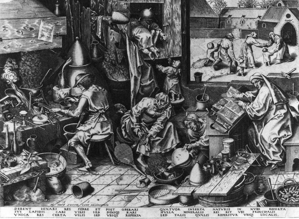 WikiOO.org - Encyclopedia of Fine Arts - Lukisan, Artwork Philip Galle - The Alchemist