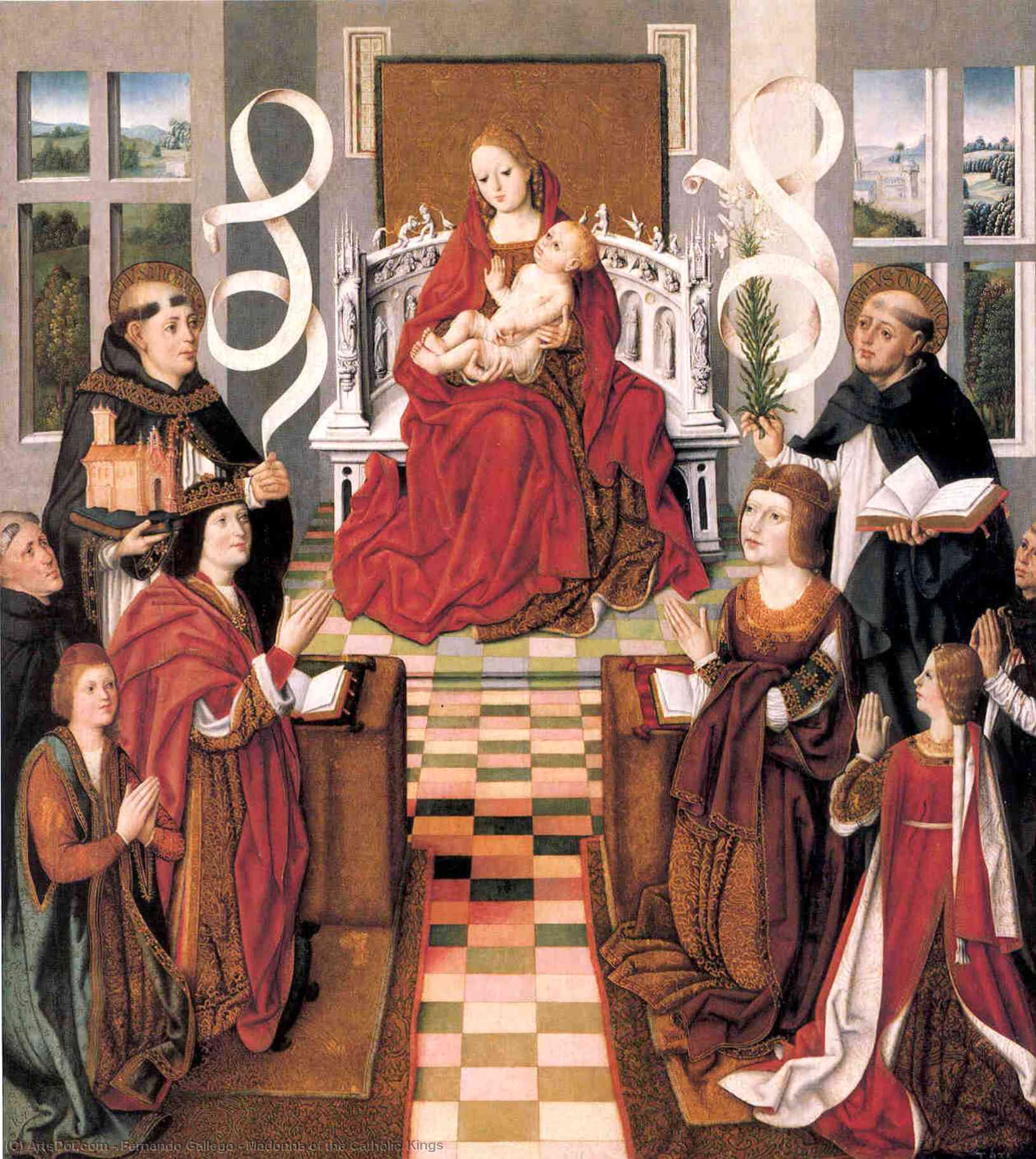 WikiOO.org - אנציקלופדיה לאמנויות יפות - ציור, יצירות אמנות Fernando Gallego - Madonna of the Catholic Kings