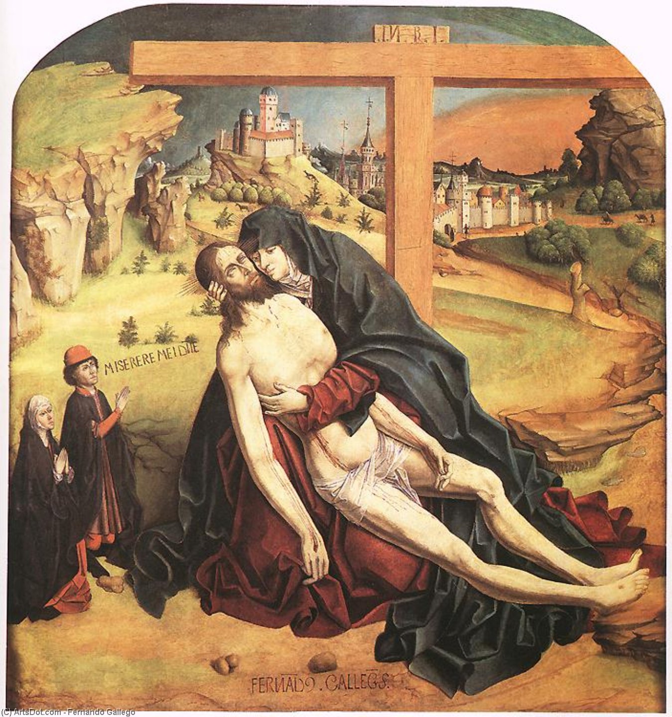Wikioo.org - The Encyclopedia of Fine Arts - Painting, Artwork by Fernando Gallego - Pietà