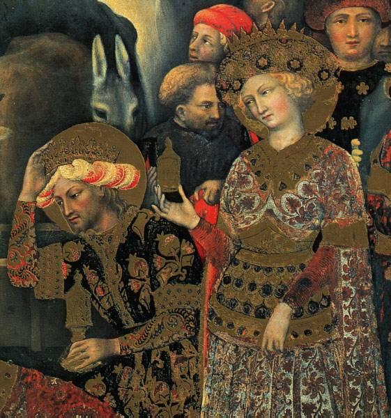 Wikioo.org - Bách khoa toàn thư về mỹ thuật - Vẽ tranh, Tác phẩm nghệ thuật Gentile Da Fabriano - The Adoration of the Magi (detail)