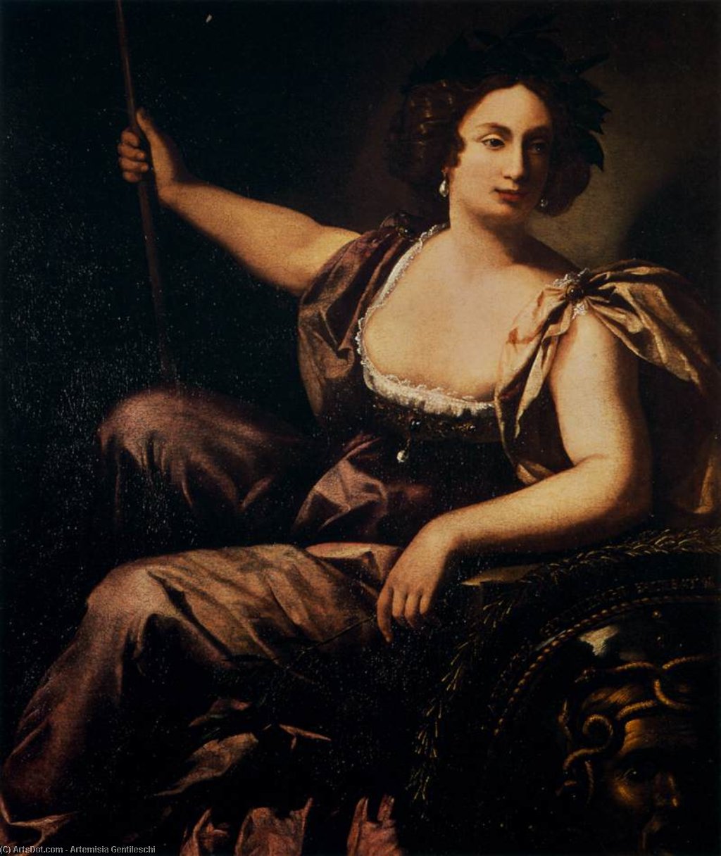 Wikioo.org - The Encyclopedia of Fine Arts - Painting, Artwork by Artemisia Gentileschi - Minerva