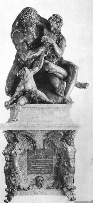 WikiOO.org - 백과 사전 - 회화, 삽화 Hubert Gerhard - Venus and Mars with Cupid