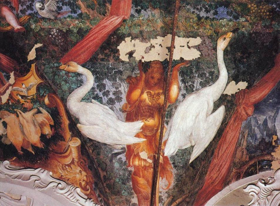 Wikioo.org – L'Encyclopédie des Beaux Arts - Peinture, Oeuvre de Cristofano Gherardi - Festoon décoration (détail)