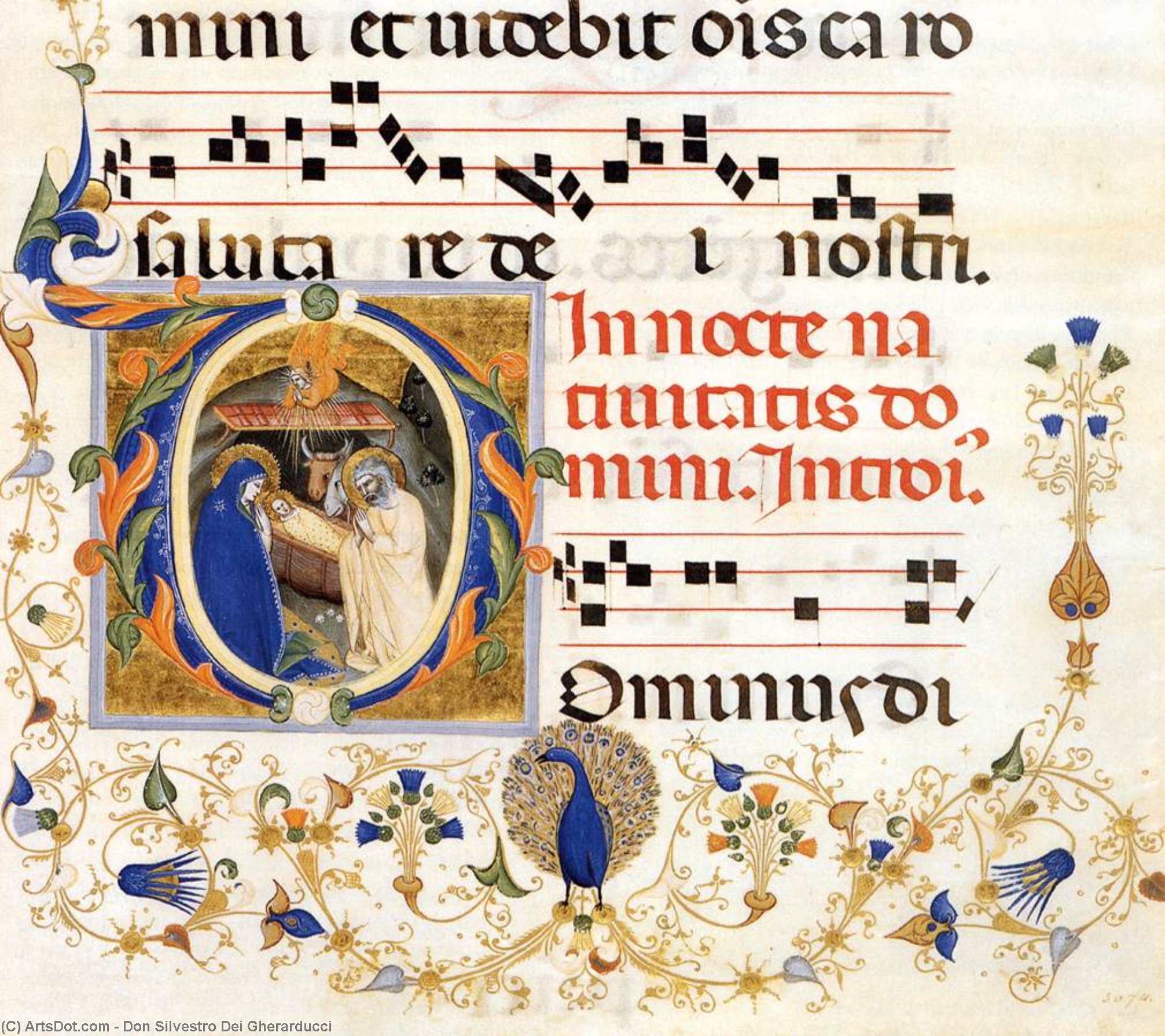 WikiOO.org - Enciklopedija dailės - Tapyba, meno kuriniai Don Silvestro Dei Gherarducci - Gradual 1 for San Michele a Murano (Folio 32)