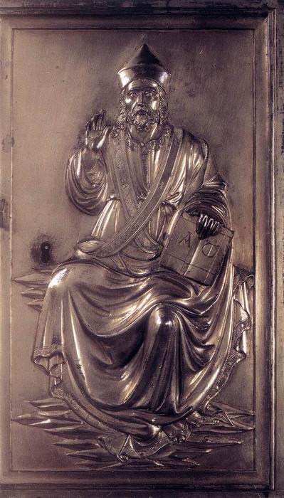 WikiOO.org - Encyclopedia of Fine Arts - Maleri, Artwork Lorenzo Ghiberti - Door of a Ciborium